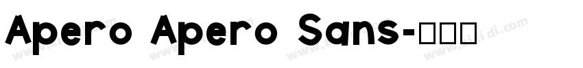 Apero Apero Sans字体转换